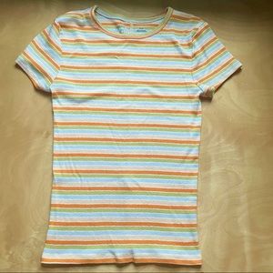 UO 70s candy striped shirt